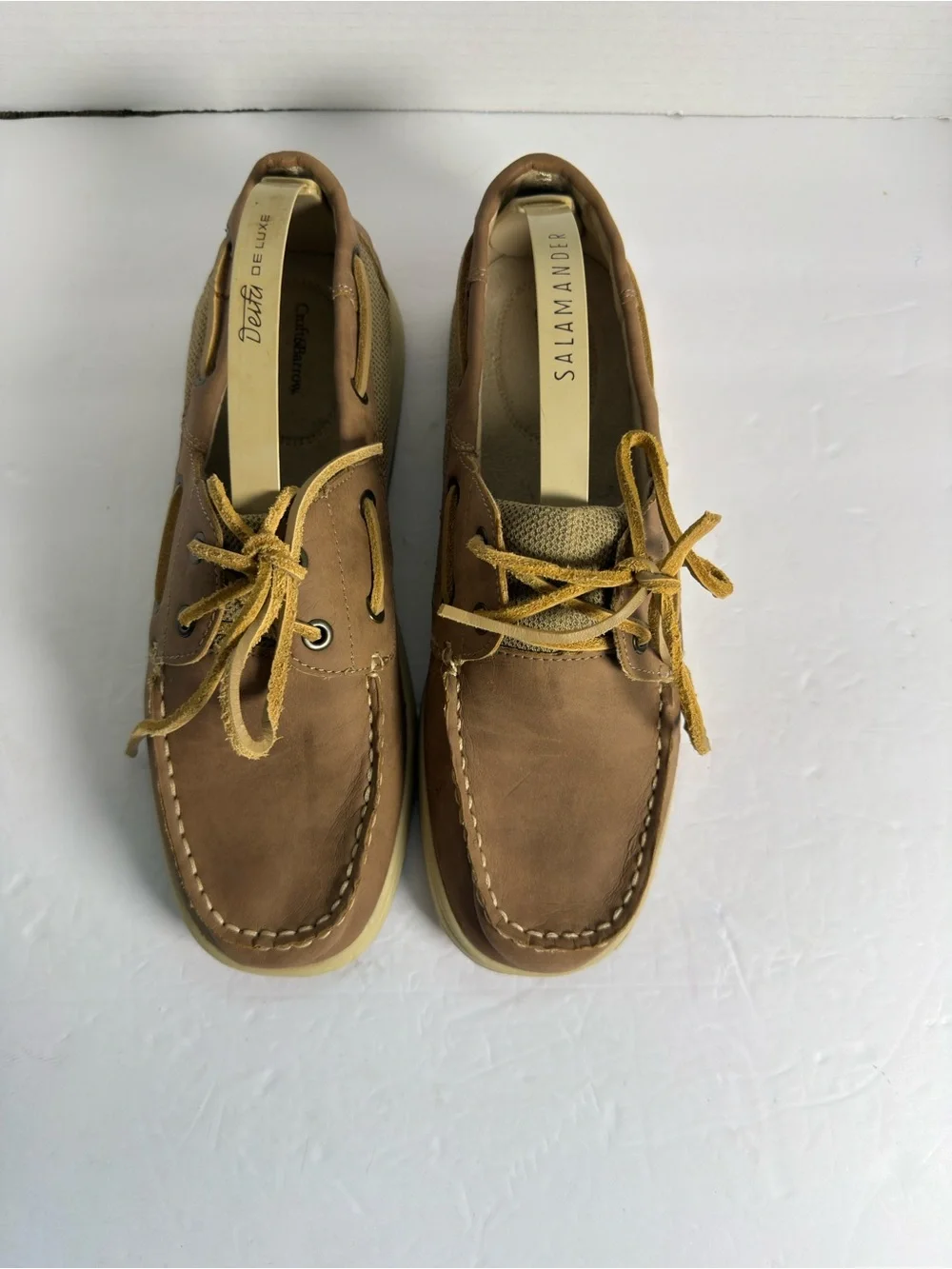 Brown Leather Casual Boat Shoes - Men's Sz 9.5